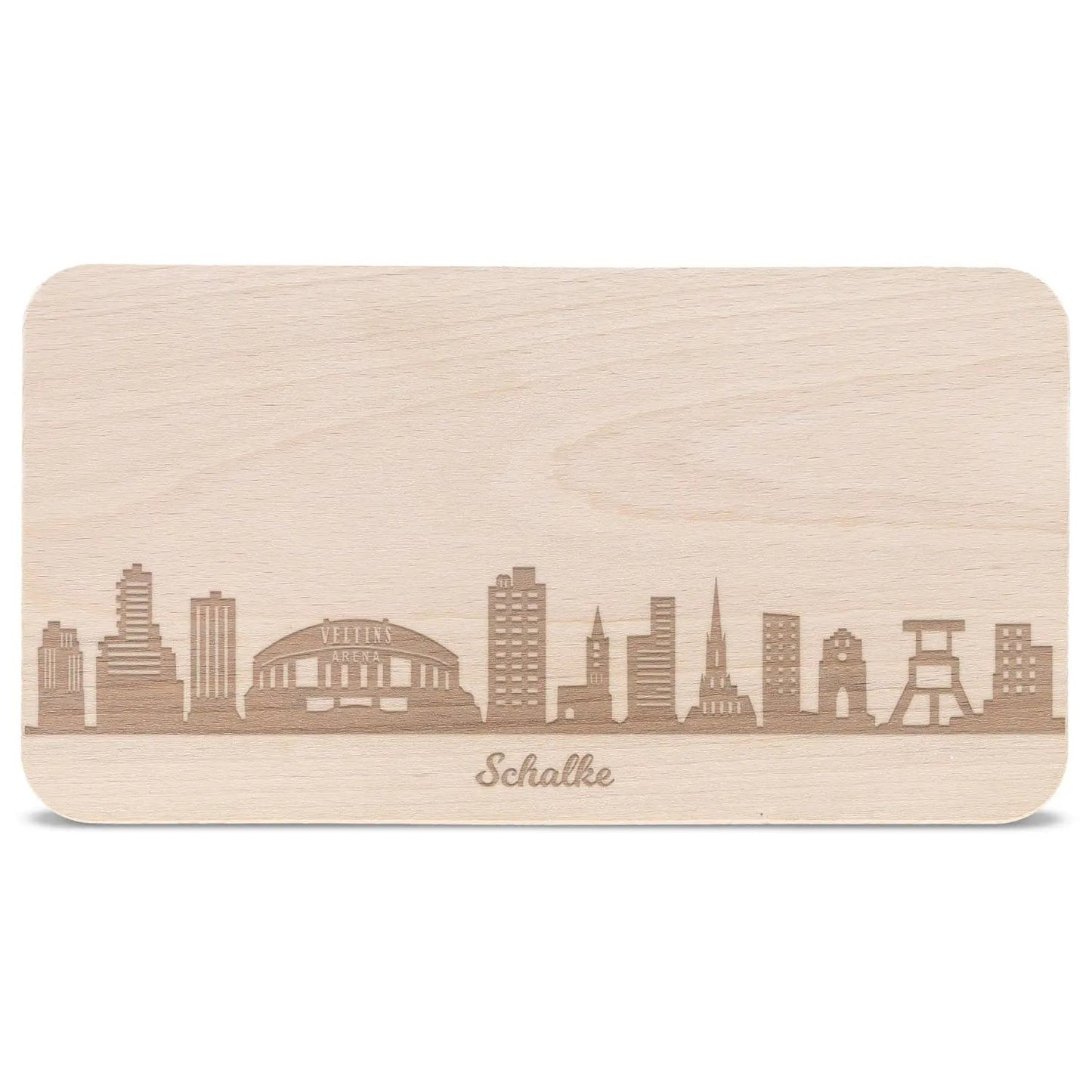 Frühstücksbrettchen Skyline Schalke