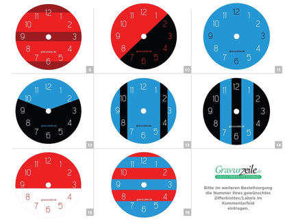 Wanduhr aus Vinyl Skyline Wien 2017