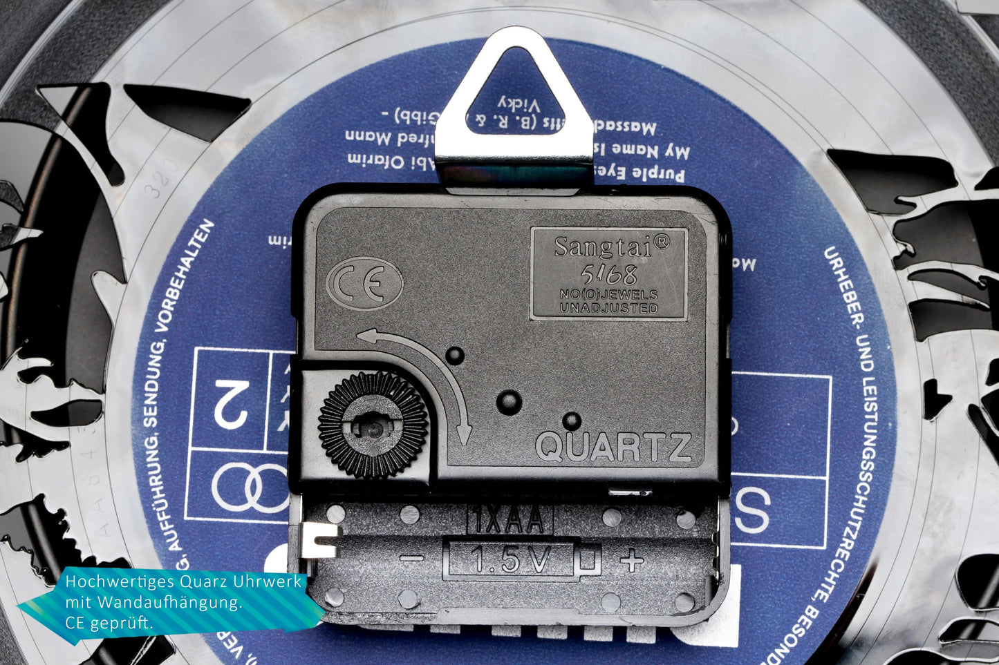 Fussball Wanduhr aus Vinyl Vereinsliebe Manchester