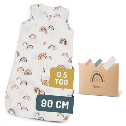 Schlafsack kurzarm Regenbogen