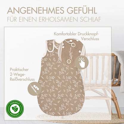 Schlafsack Rund Raschelnde Zweige Taupe