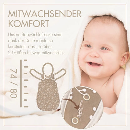 Schlafsack Rund Raschelnde Zweige Taupe