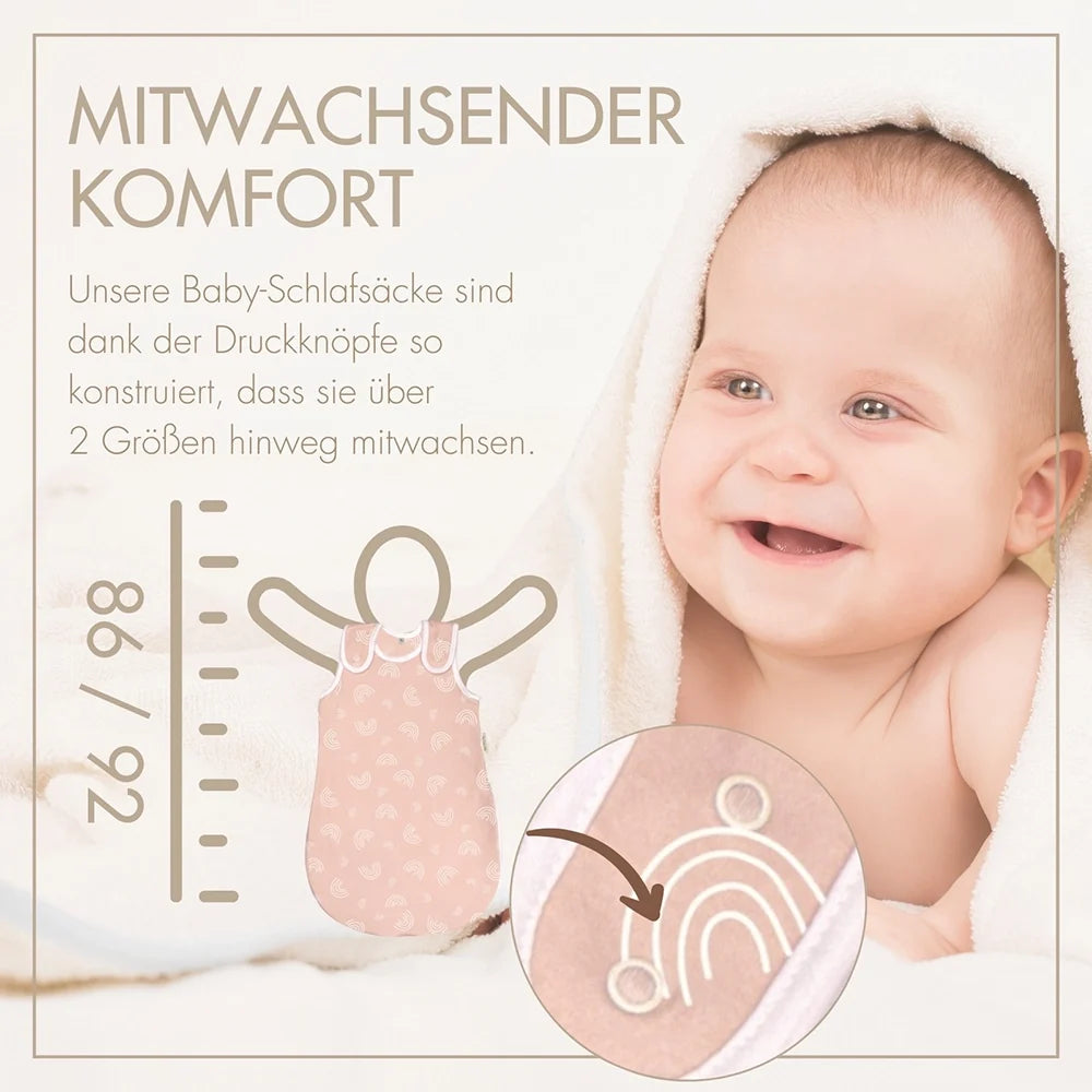 Schlafsack Rund Zarter Regenbogen Rosé