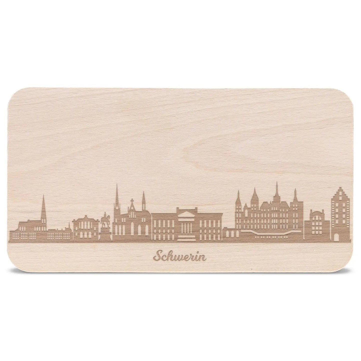 Frühstücksbrettchen Skyline Schwerin