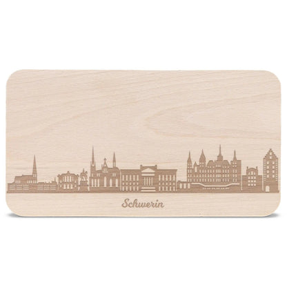 Frühstücksbrettchen Skyline Schwerin