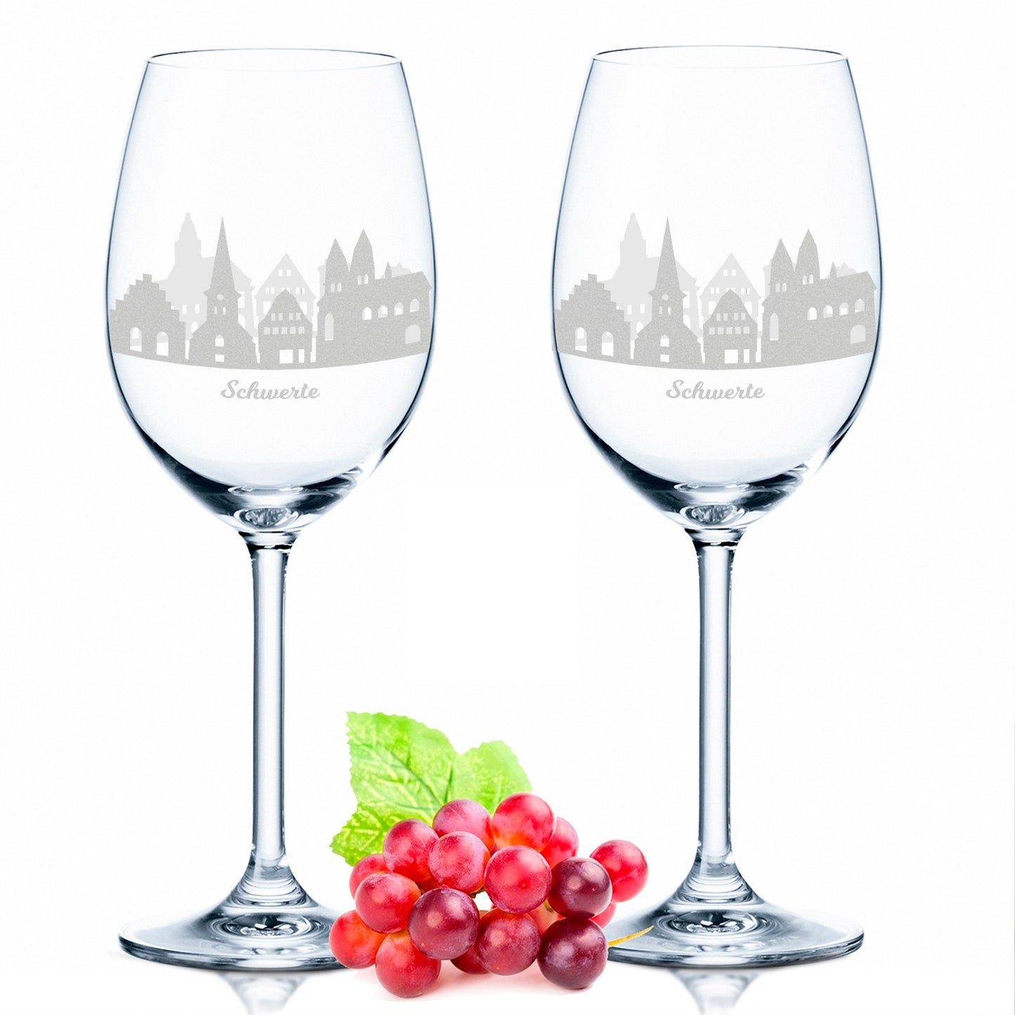 Leonardo Weingläser mit Gravur - Skyline Schwerte im Set