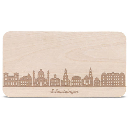 Frühstücksbrettchen Skyline Schwetzingen