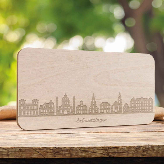 Frühstücksbrettchen Skyline Schwetzingen