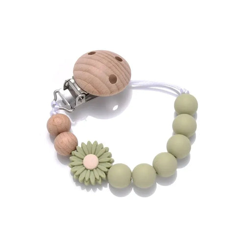 Baby Schnullerkette Buche Holz - Meloni2