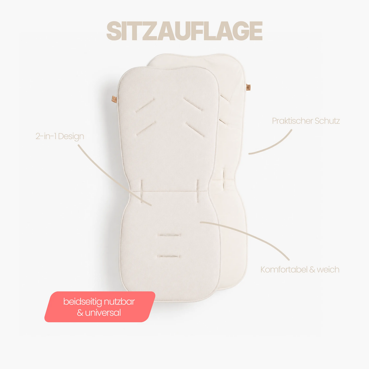 Sitzauflage Musselin – beidseitig & universal District for Kids