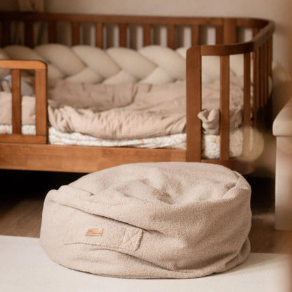 Sitzsack Bouclé – mit Stauraum, Hide & Seat