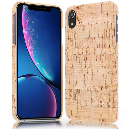 NALIA Kork Hülle kompatibel mit iPhone XR, Handyhülle Natur-Holz Look Handy-Tasche Cover Case, Dünn Ultra-Slim Hardcase Schutzhülle Etui, Backcover Bumper Handy-Tasche