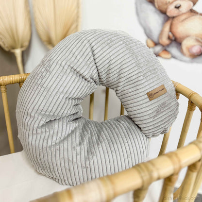 Stillkissen U-Form Cord mit abnehmbarem Bezug - ergonomisches Mondstillkissen