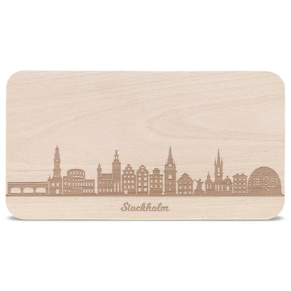 Frühstücksbrettchen Skyline Stockholm