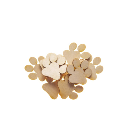 100 Stück 35mm Deko Hundepfoten DIY
