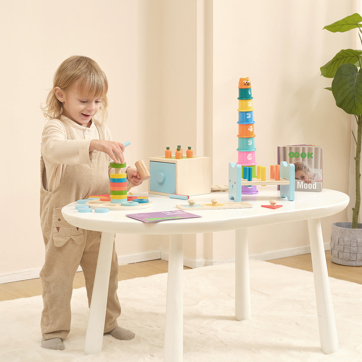 Montessori Educational Box, 13-18 Monate, 6-in-1, Lernspielzeug für Kleinkinder