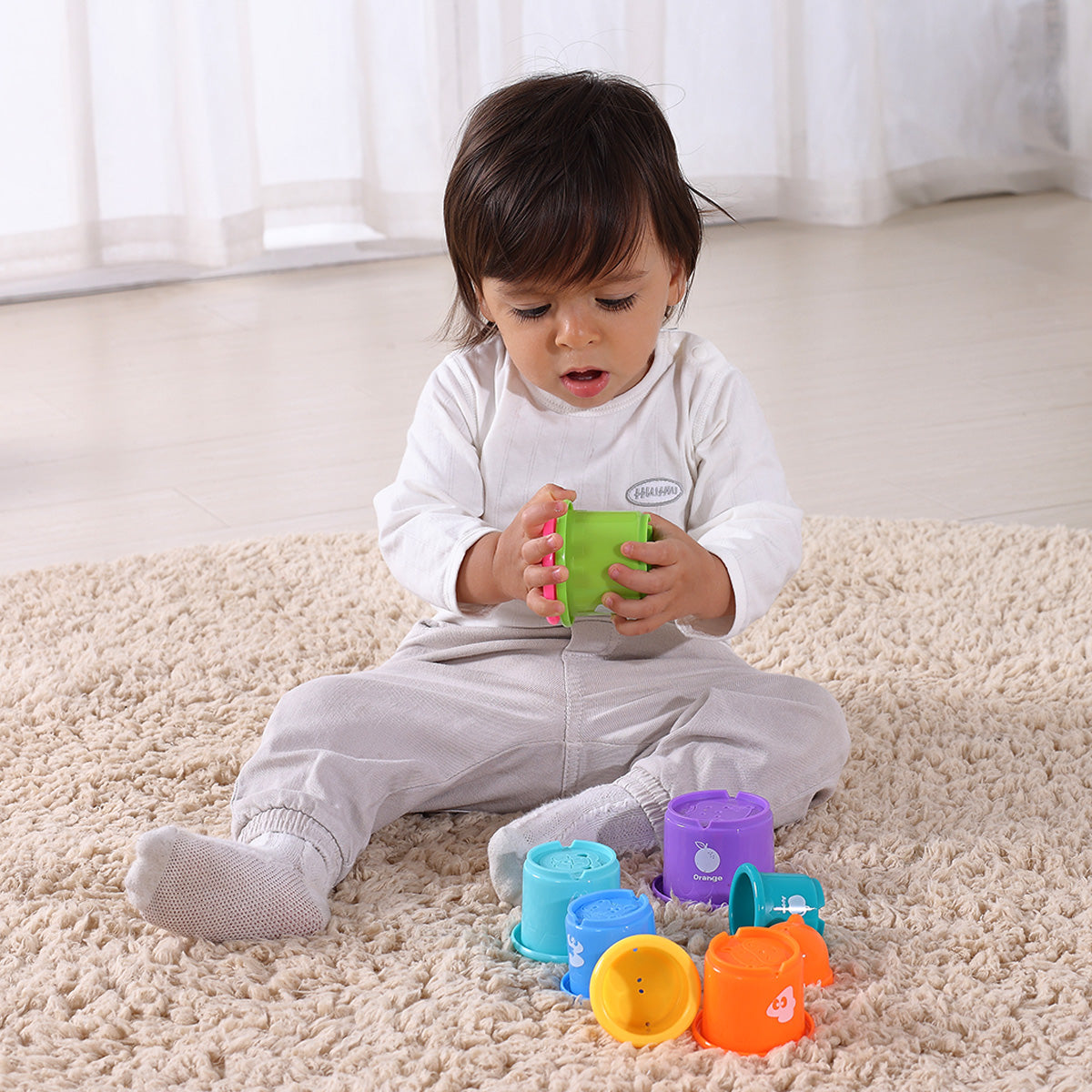 Montessori Educational Box, 13-18 Monate, 6-in-1, Lernspielzeug für Kleinkinder
