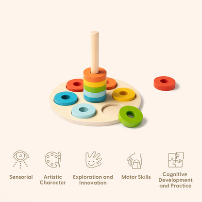 Montessori Educational Box, 13-18 Monate, 6-in-1, Lernspielzeug für Kleinkinder