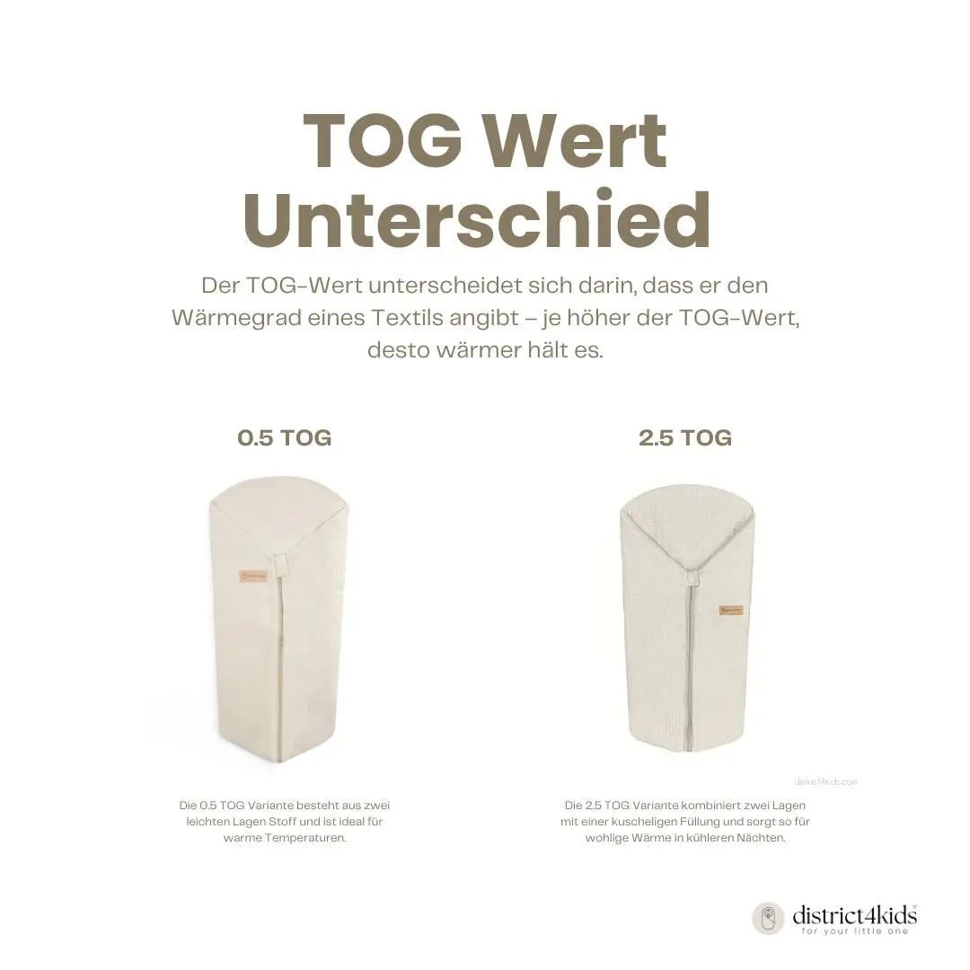Pucksack Musselin – 2.5 TOG Ganzjahr