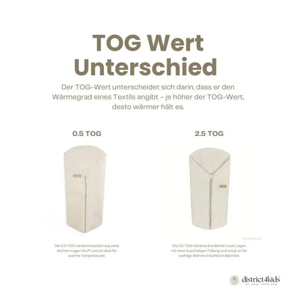 Pucksack Musselin – 2.5 TOG Ganzjahr