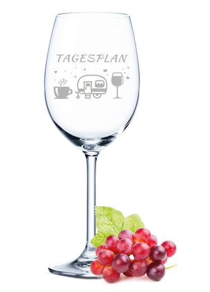 Leonardo Weinglas mit Gravur "Tagesplan-Campen"