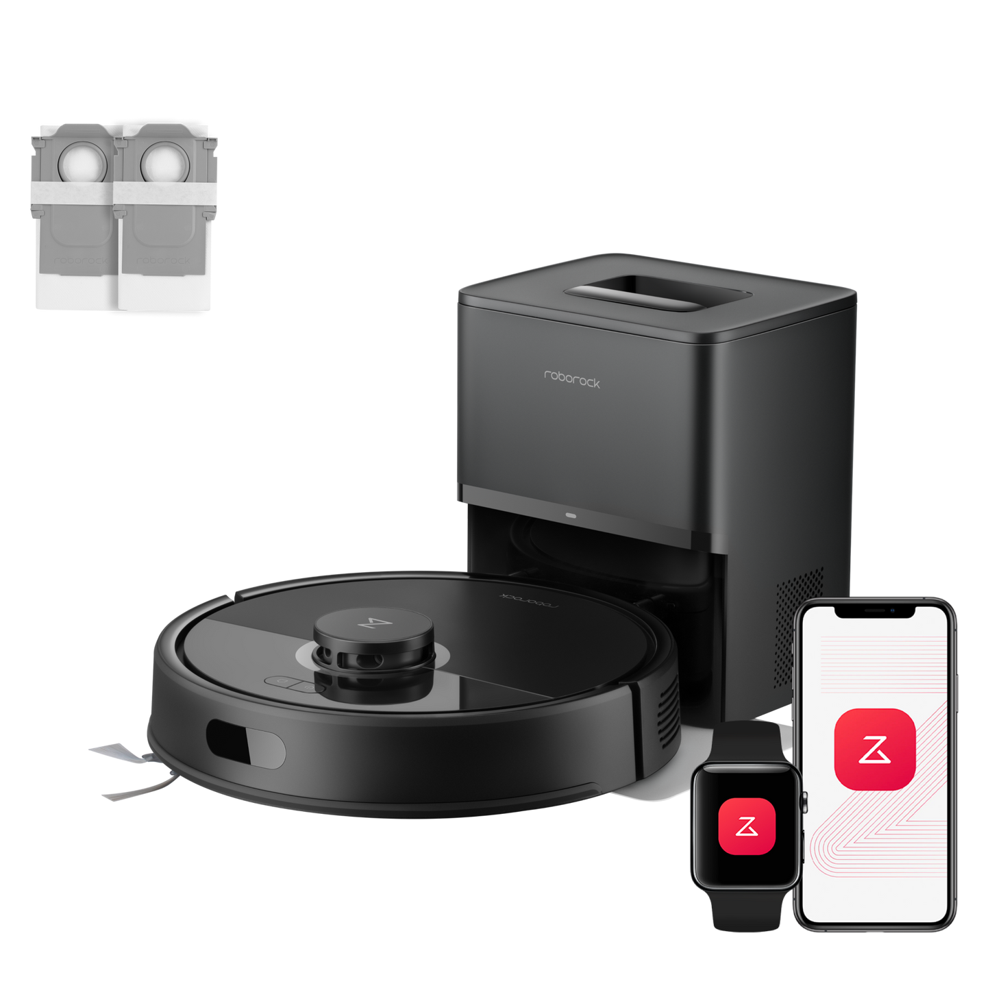 Roborock Q7 L5+ Set Saug- und Wischroboter mit Auto-Entleerungsstation mit zwei zusätzlichen Staubbeuteln