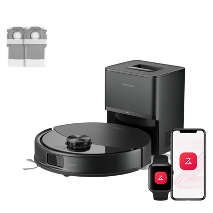 Roborock Q10 S5+ Set Saug- und Wischroboter mit Auto-Entleerungsstation mit zwei zusätzlichen Staubbeuteln