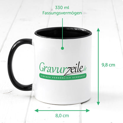 Bedruckte Tasse mit Weihnachtsmotiv im Frohe Weihnachten Elch Design