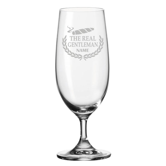 Leonardo Bierglas mit Gravur "The real gentleman" mit Namen