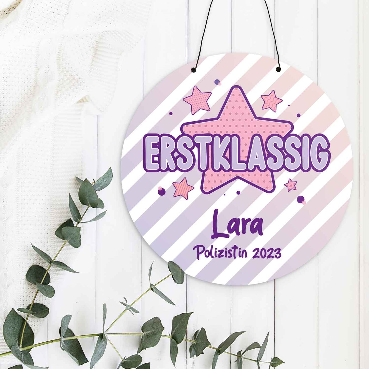 Personalisiertes Türschild - Geschenk zur Einschulung - Für Jungen und Mädchen - Erstklassig