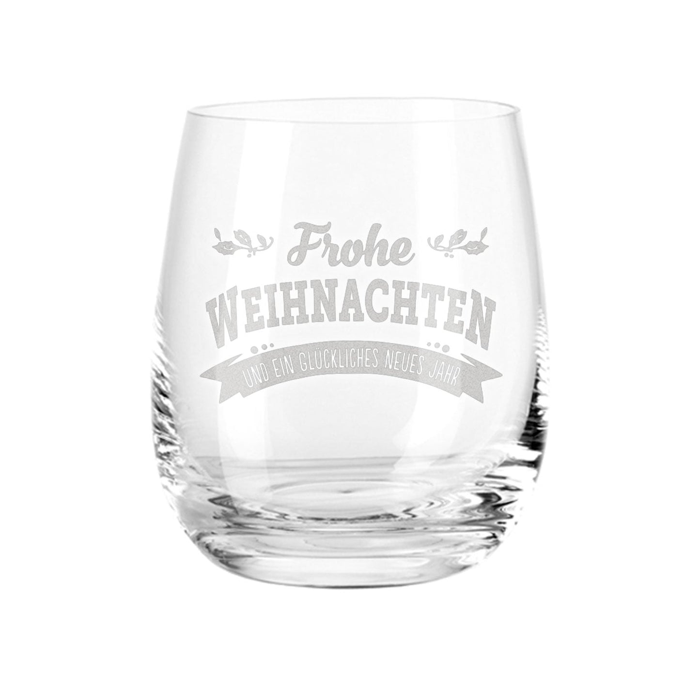 Teelicht mit Gravur - Weihnachtsdeko - Frohe Weihnachten, Glückliches neues Jahr
