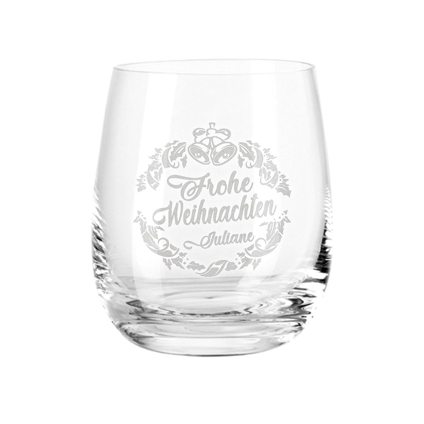 Teelicht mit Gravur - Weihnachtsdeko  - Ornament Design - Personalisiert mit Name