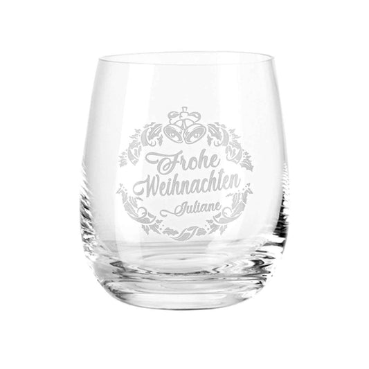 Teelicht mit Gravur - Weihnachtsdeko  - Ornament Design - Personalisiert mit Name