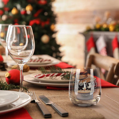 Teelicht mit Gravur - Weihnachtsdeko - Ein gesegnetes Weihnachtsfest - Personalisiert mit Name
