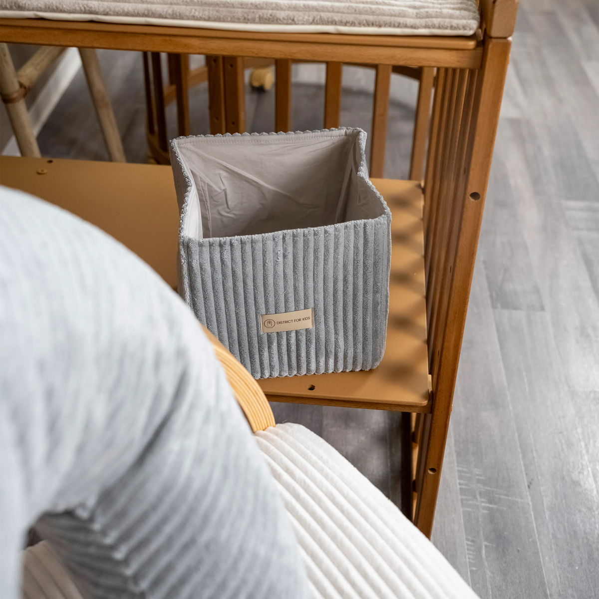 Wickeltisch-Korb Cord – Utensilo Wickeltisch
