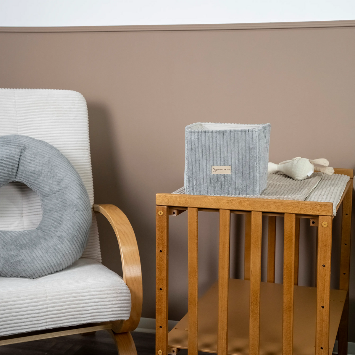 Wickeltisch-Korb Cord – Utensilo Wickeltisch