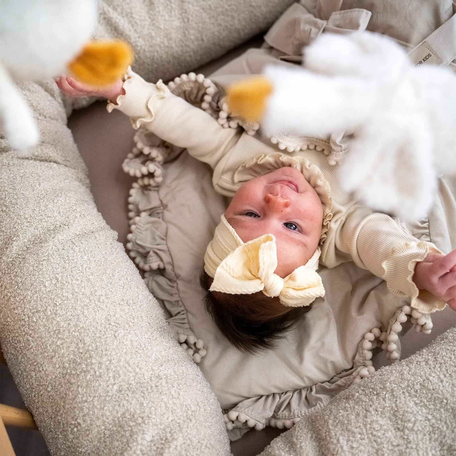 Babyhörnchen Boho für Babys – Puckdecke & Einschlagsdecke