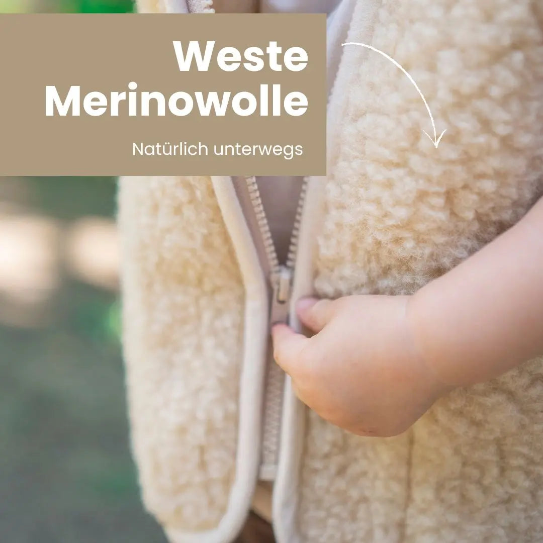 Kinderweste Merino Muster – atmungsaktiv & hautfreundlich District for Kids
