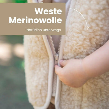 Kinderweste Merino Muster – atmungsaktiv & hautfreundlich District for Kids