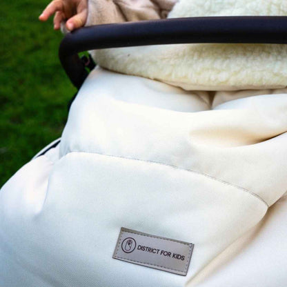 Winterfußsack wasserabweisend Innenfutter aus Merinowolle - Kinderwagen