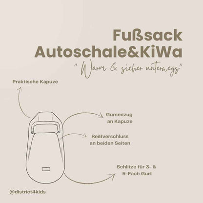 Winterfußsack Cord – warm & stylisch für Kinderwagen & Autoschale