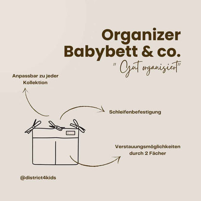 Babybett Organizer Boho - Aufbewahrung fürs Babyzimmer