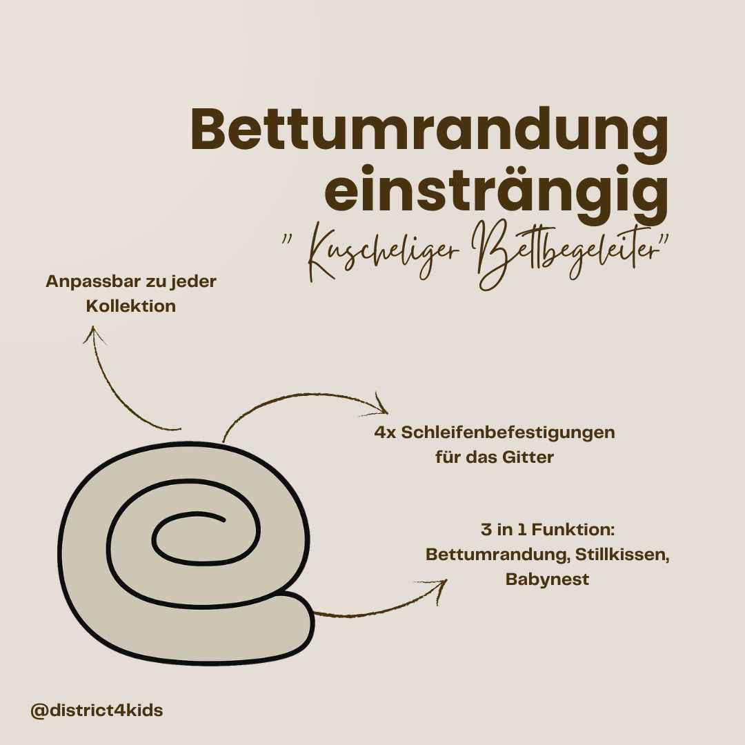 Bettschlange einsträngig Teddystoff Boucle – Schutz & Vielseitig