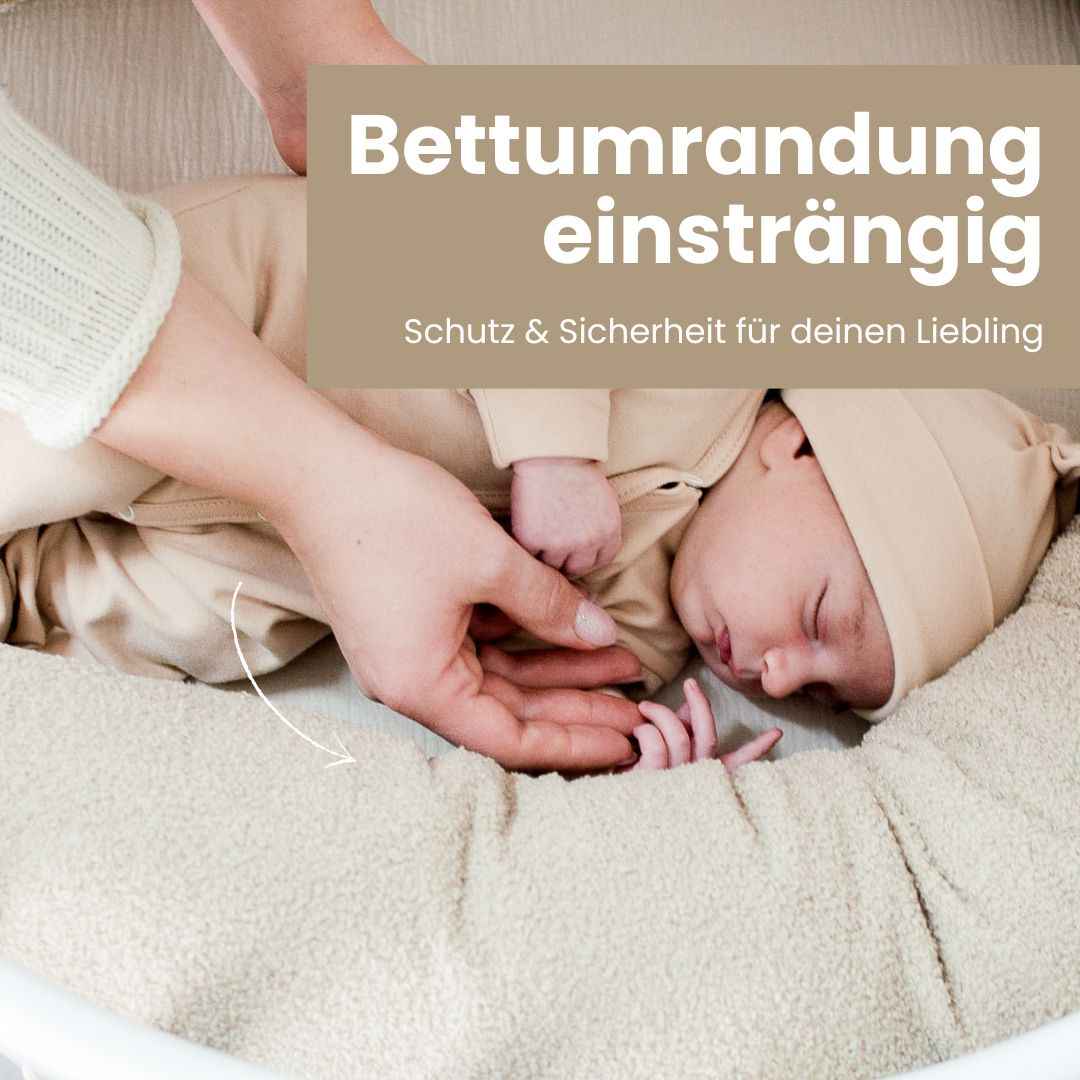 Bettschlange einsträngig Teddystoff Boucle – Schutz & Vielseitig