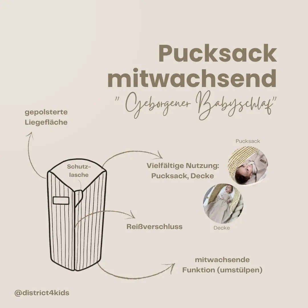 Pucksack Bouclé – 2.5 TOG Ganzjahr District for Kids