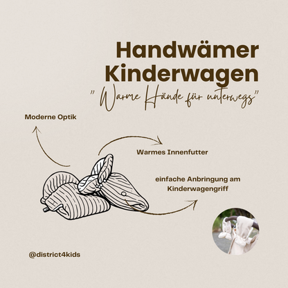 Handschuhe Boucle Teddystoff Kinderwagen - warm & nachhaltig