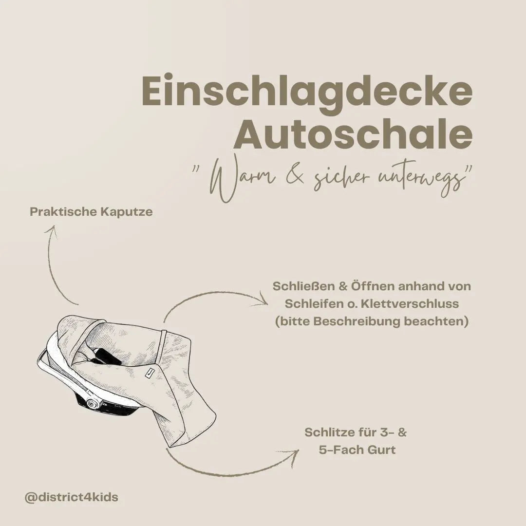 Einschlagdecke Musselin Leo – 2.5 TOG, Babyschale District for Kids