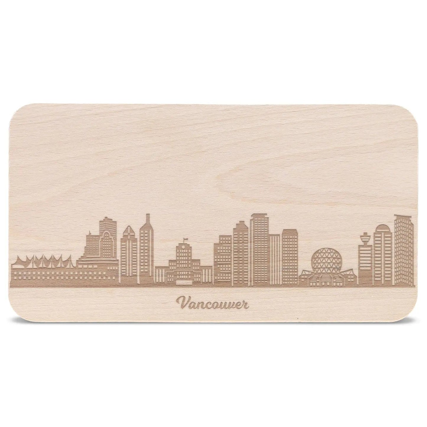 Frühstücksbrettchen Skyline Vancouver