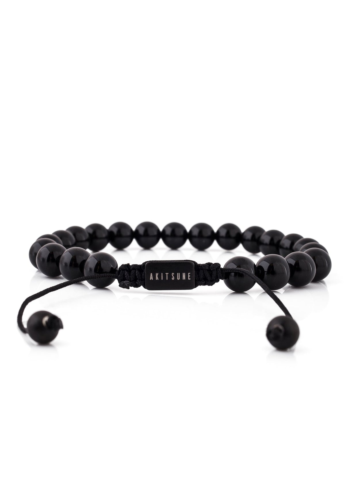 Venatio Beaded Bracelet Black-Marble Black