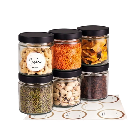 Vorratsgläser 6er Set – Luftdichte Glasbehälter